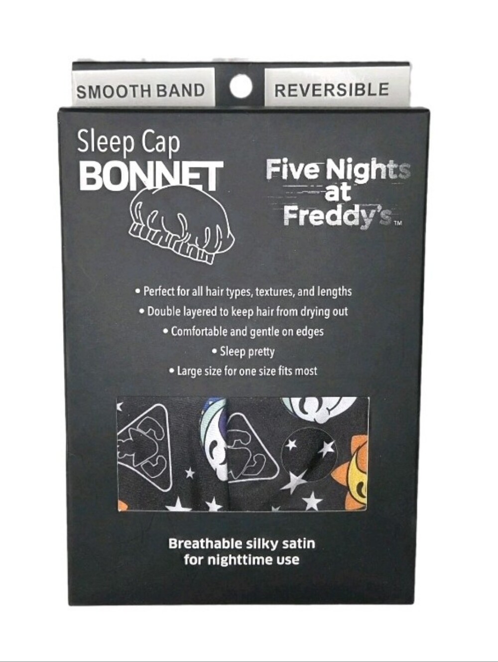 Five Nights At Freddy's Sleep Bonnet Cap Reversible New In Box